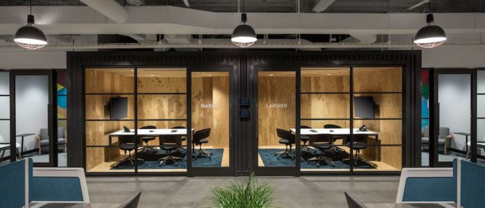Open Office Space with 2 Windowed Conference Rooms